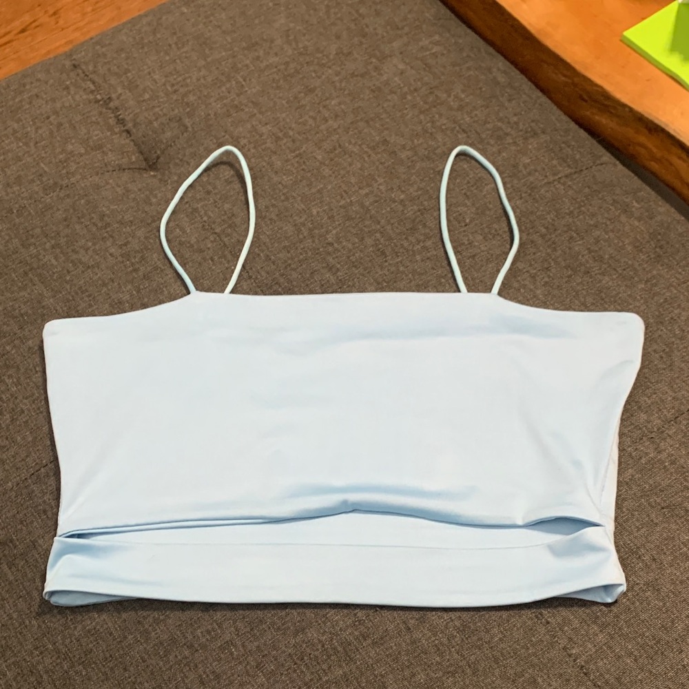 Light Blue Women's Spaghetti Strap Top